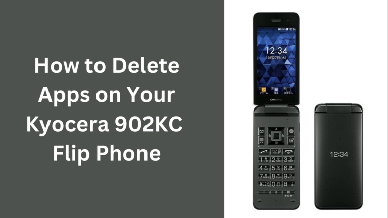 How to Delete Apps on Your Kyocera 902KC Flip Phone